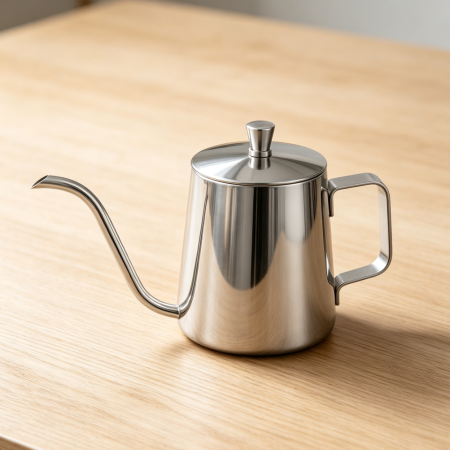 12oz Silver Stainless Steel Gooseneck Stovetop Kettle
